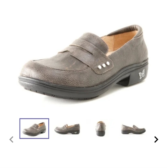 EUC ALEGRIA TAYLOR STONE WALL LOAFERS TAUPE BROWN SIZE 36 - Picture 5 of 14
